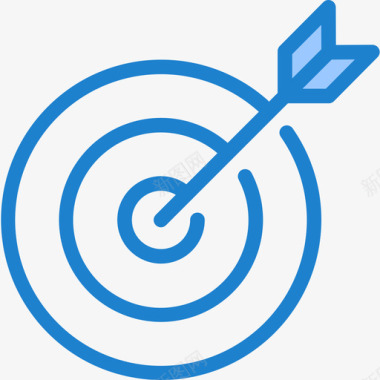 目标定位essentialsmarketingonline3蓝色图标图标