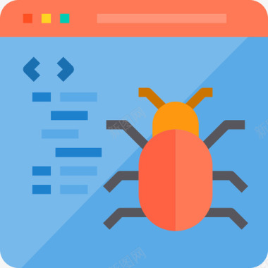 Bug编程41平面图标图标