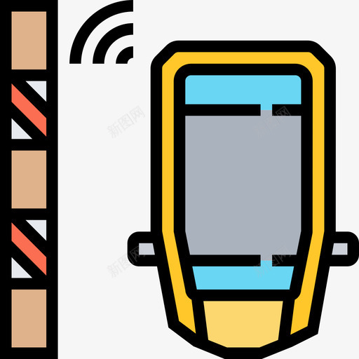 驻车传感器智能汽车4线性颜色图标svg_新图网 https://ixintu.com 传感器 智能 汽车 线性 颜色 驻车
