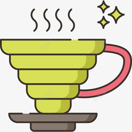 咖啡杯咖啡62线性颜色图标svg_新图网 https://ixintu.com 咖啡 咖啡杯 线性 颜色