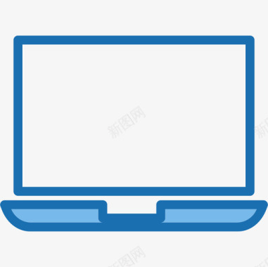笔记本电脑网络和数据库23蓝色图标图标