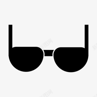 眼镜双眼镜视觉图标图标