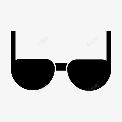 眼镜双眼镜视觉图标svg_新图网 https://ixintu.com 双眼 旅行 眼镜 符号 视觉