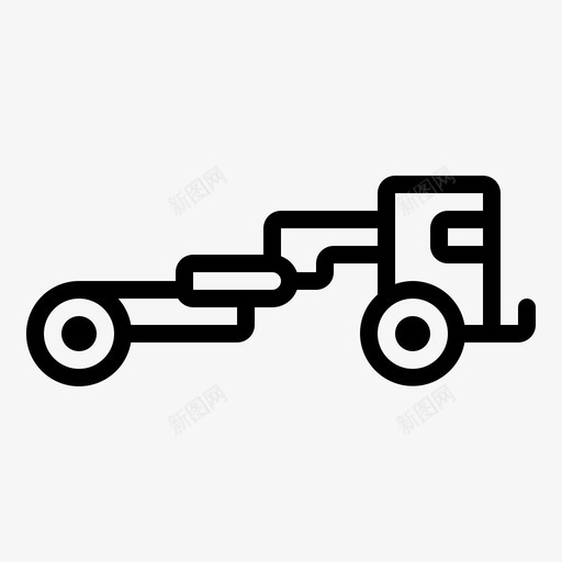 铲运机结构重型图标svg_新图网 https://ixintu.com 卡车 结构 车辆 重型 铲运机