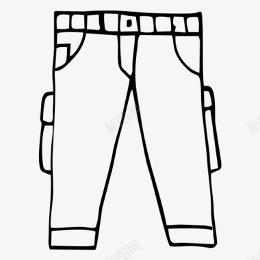 裤子衣服物品图标图标