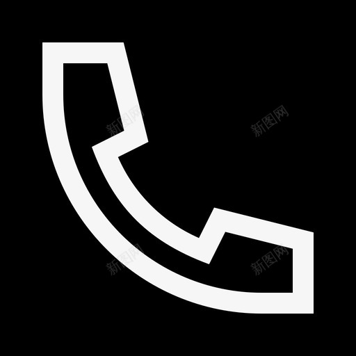 电话公共标志2已填充图标svg_新图网 https://ixintu.com 公共 填充 标志 电话