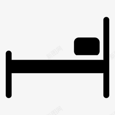 家具床卧室图标图标