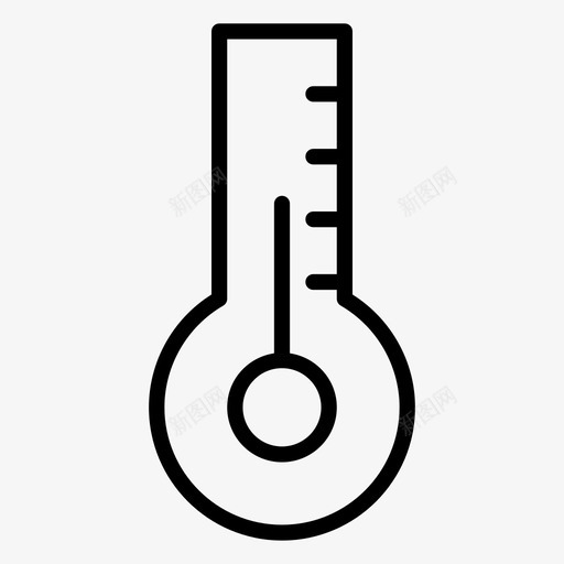 温度计冷凉图标svg_新图网 https://ixintu.com 冬季 季节 概述 温度计