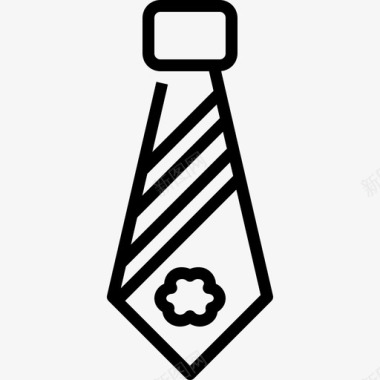 领带三叶草装饰图标图标
