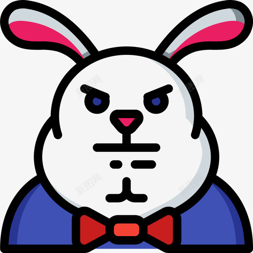 兔子兔子化身5线性颜色图标svg_新图网 https://ixintu.com 兔子 兔子化身5 线性颜色