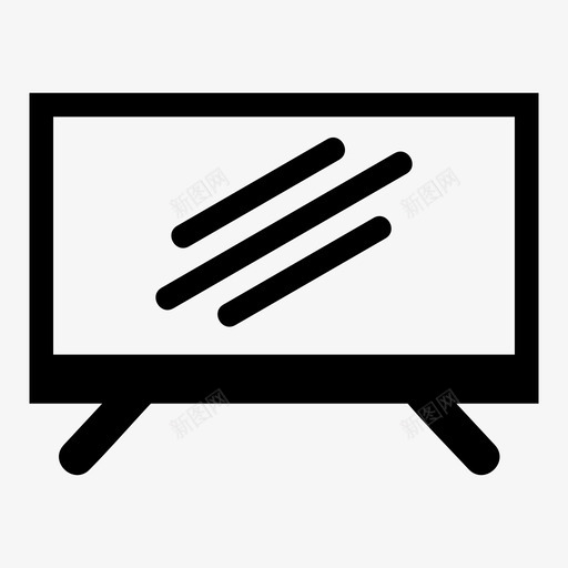 电视技术电视机图标svg_新图网 https://ixintu.com 手表 技术 电视 电视机