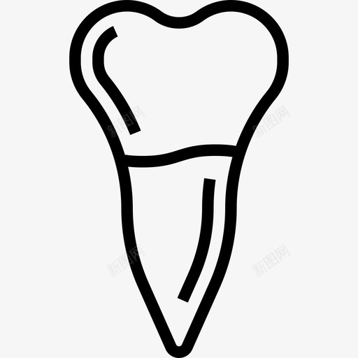 前磨牙牙齿23线形图标svg_新图网 https://ixintu.com 牙齿 磨牙 线形