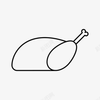 炸鸡晚餐食物图标图标