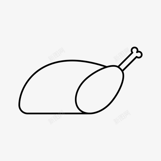 炸鸡晚餐食物图标svg_新图网 https://ixintu.com 厨房 晚餐 炸鸡 食物 餐厅
