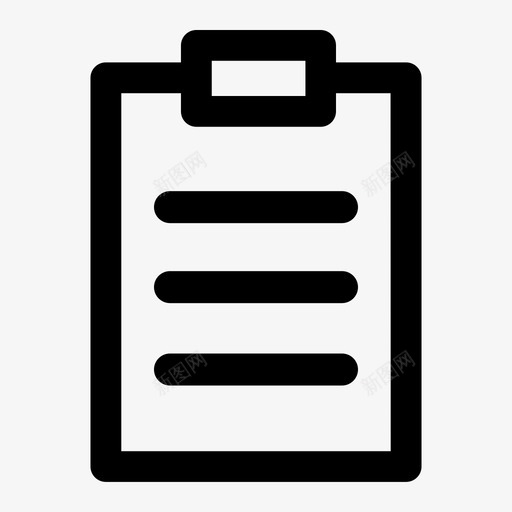 剪贴板基本界面图标svg_新图网 https://ixintu.com 剪贴板 图标 基本 界面