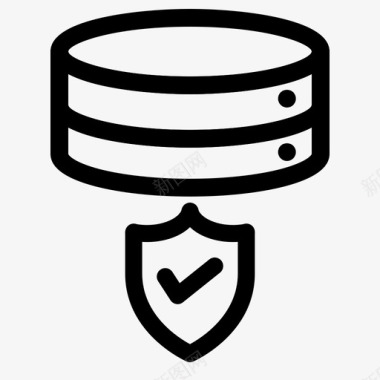 屏蔽数据库保护服务器图标图标