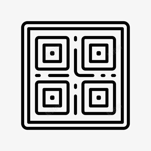 QR代码qr代码bar图标svg_新图网 https://ixintu.com QR bar ecommerce qr 代码