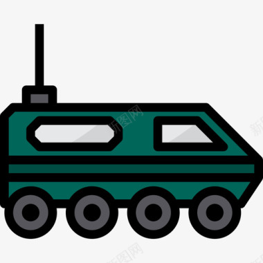 盔甲陆军11线性颜色图标图标