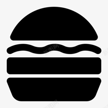 汉堡食物汉堡包图标图标