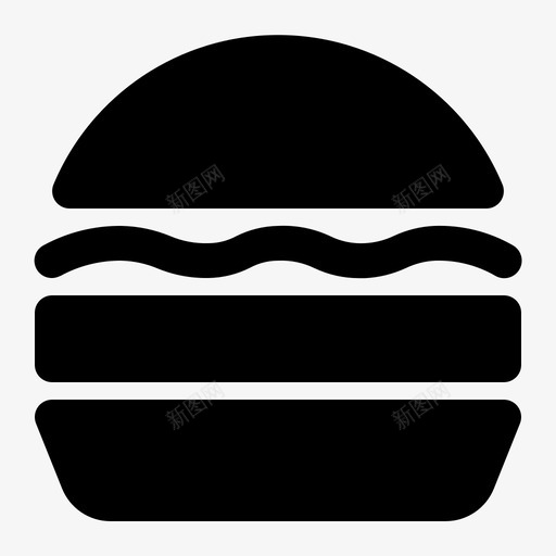 汉堡食物汉堡包图标svg_新图网 https://ixintu.com 汉堡 汉堡包 食品 食物 餐食 饮料