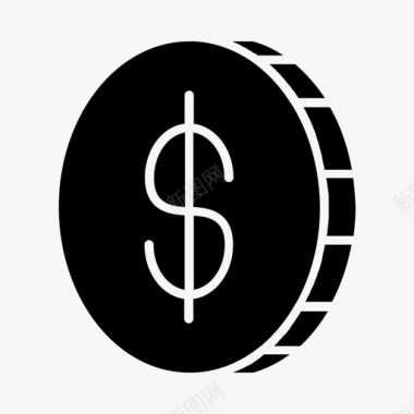 硬币商业现金图标图标