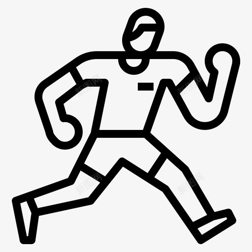跑步锻炼健身图标svg_新图网 https://ixintu.com 健身 概述 爱好 跑步 运动 锻炼