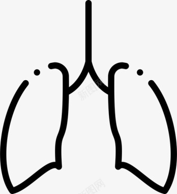 肺身体部位医疗图标图标