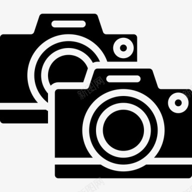 摄像头照片和视频5填充图标图标