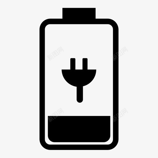 充电电池电量电池电量低图标svg_新图网 https://ixintu.com 充电 无电池 电池电量 电池电量低