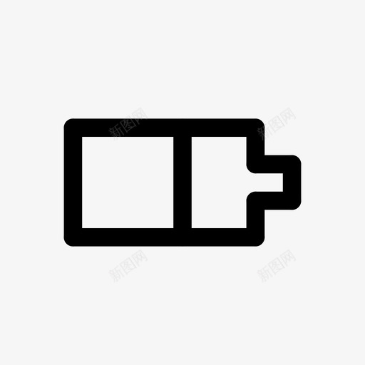 电池充电电图标svg_新图网 https://ixintu.com 充电 带圆盖的直线 电 电池 电源 能量