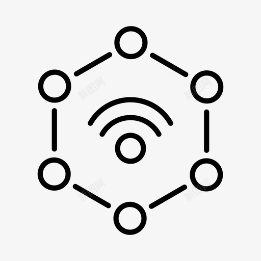 wifi计算数字图标svg_新图网 https://ixintu.com wifi 技术 数字 电子 网络 计算