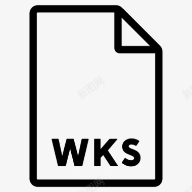 wks格式文件文件格式图标图标