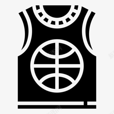 运动服篮球球衣图标图标