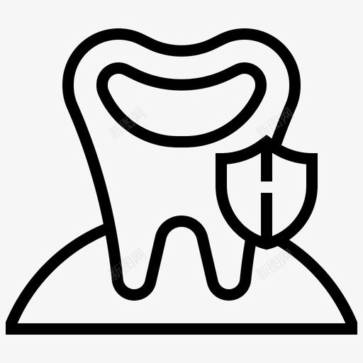 龋齿牙科医疗图标svg_新图网 https://ixintu.com 医疗 牙科 防护 齿科 龋齿