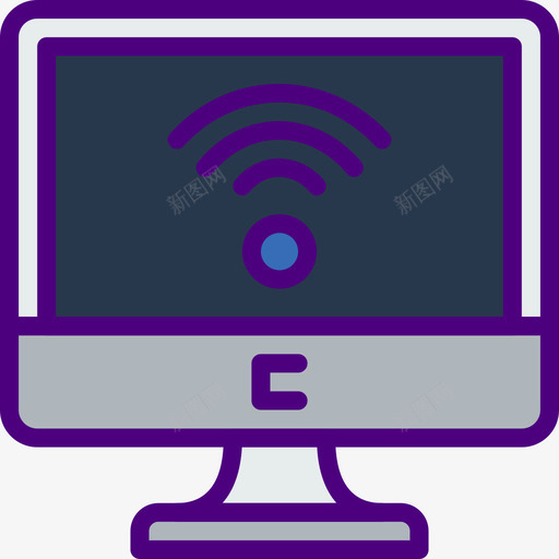 Wifioffice93线性颜色图标svg_新图网 https://ixintu.com Wifi office93 线性颜色