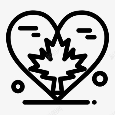 心秋天加拿大图标图标
