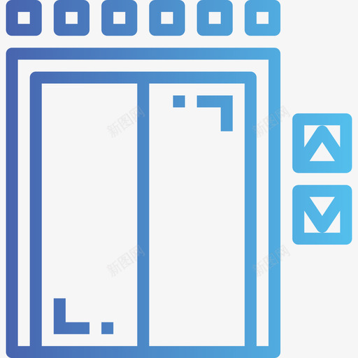 电梯房地产118坡度图标svg_新图网 https://ixintu.com 坡度 房地产118 电梯