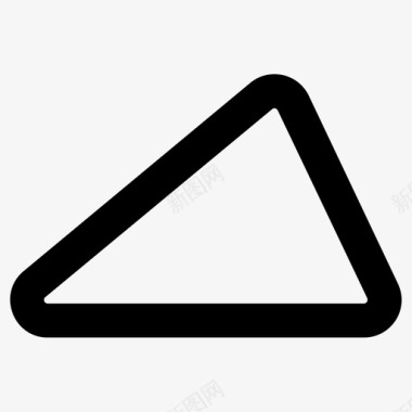 三角形场平面图标图标