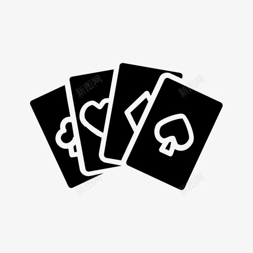 扑克纸牌赌场图标svg_新图网 https://ixintu.com 扑克 游戏 纸牌 赌博 赌场