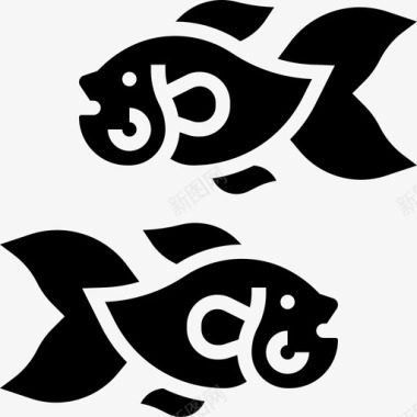 金鱼中国新年29铭文图标图标