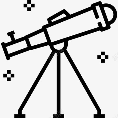 望远镜教育189直线图标图标