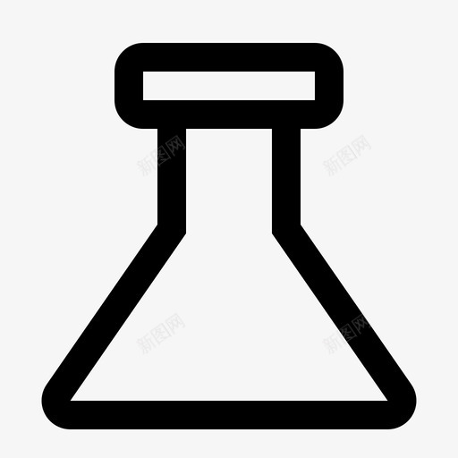 烧瓶化学玻璃图标svg_新图网 https://ixintu.com 化学 医疗用品 实验室 烧瓶 玻璃 科学