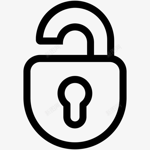 解锁开放公共图标svg_新图网 https://ixintu.com 公共 开放 网络安全 解锁