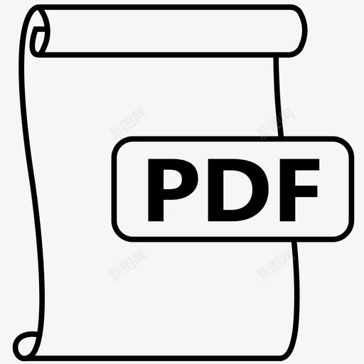 pdf文件文件格式图标svg_新图网 https://ixintu.com pdf pdf文件 可移植 文件 文件格式