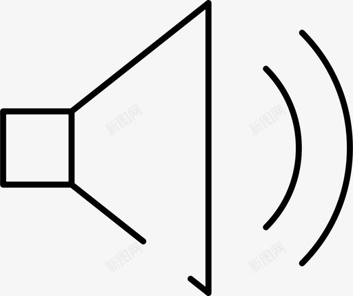 扬声器硬件声音图标svg_新图网 https://ixintu.com 声音 扬声器 扬声器计算机 硬件