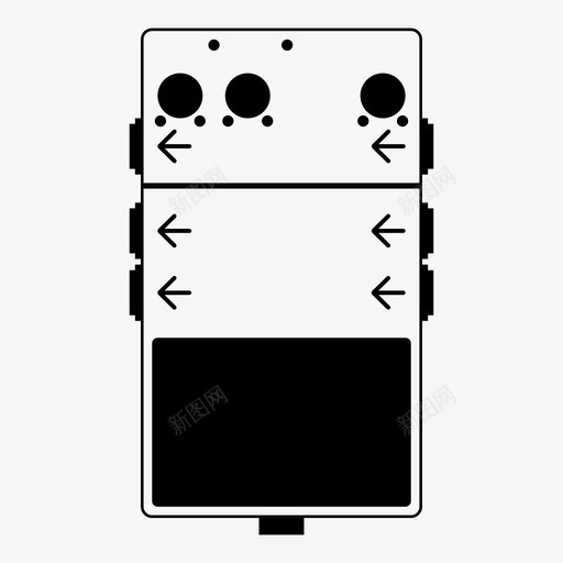 线路选择器贝司吉他图标svg_新图网 https://ixintu.com 吉他 混音 线路 贝司 跺脚 踏板 选择器