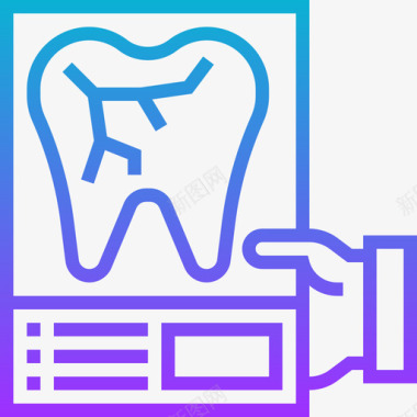 正位片牙科20梯度图标图标