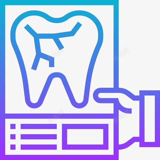 正位片牙科20梯度图标svg_新图网 https://ixintu.com 梯度 正位 牙科