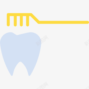 牙科牙科14扁平图标图标