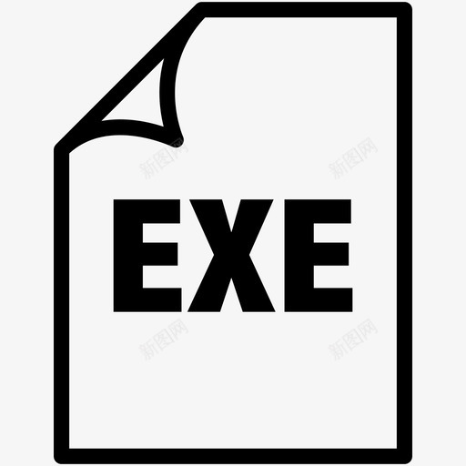 exe文件可执行文件扩展名图标svg_新图网 https://ixintu.com exe 可执行 扩展名 文件 格式